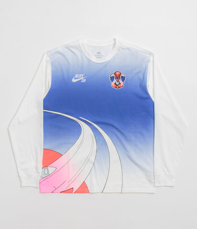 Nike SB Team USA Long Sleeve T-Shirt in White
