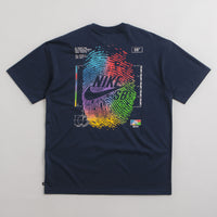 Nike SB Thumbprint T-Shirt in Midnight Navy thumbnail