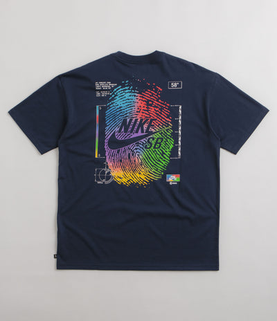 Nike SB Thumbprint T-Shirt in Midnight Navy