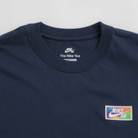 Nike SB Thumbprint T-Shirt in Midnight Navy thumbnail