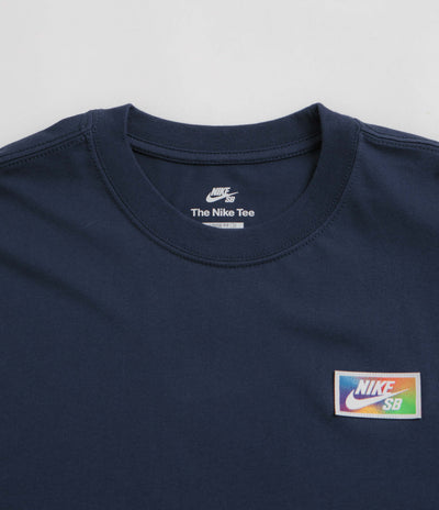 Nike SB Thumbprint T-Shirt in Midnight Navy