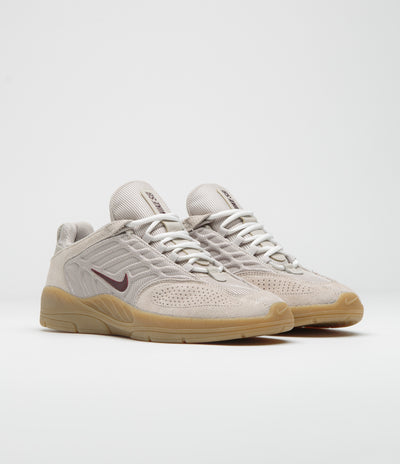 Nike SB Vertebrae Shoes in Cream II and Burgundy Crush and Phantom