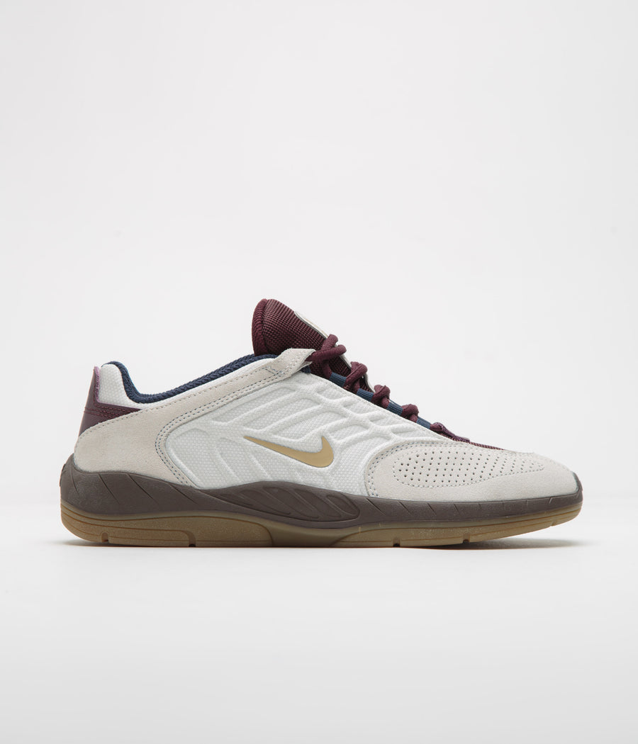 Nike SB Vertebrae Shoes in Phantom and Parachute Beige and Burgundy Crush