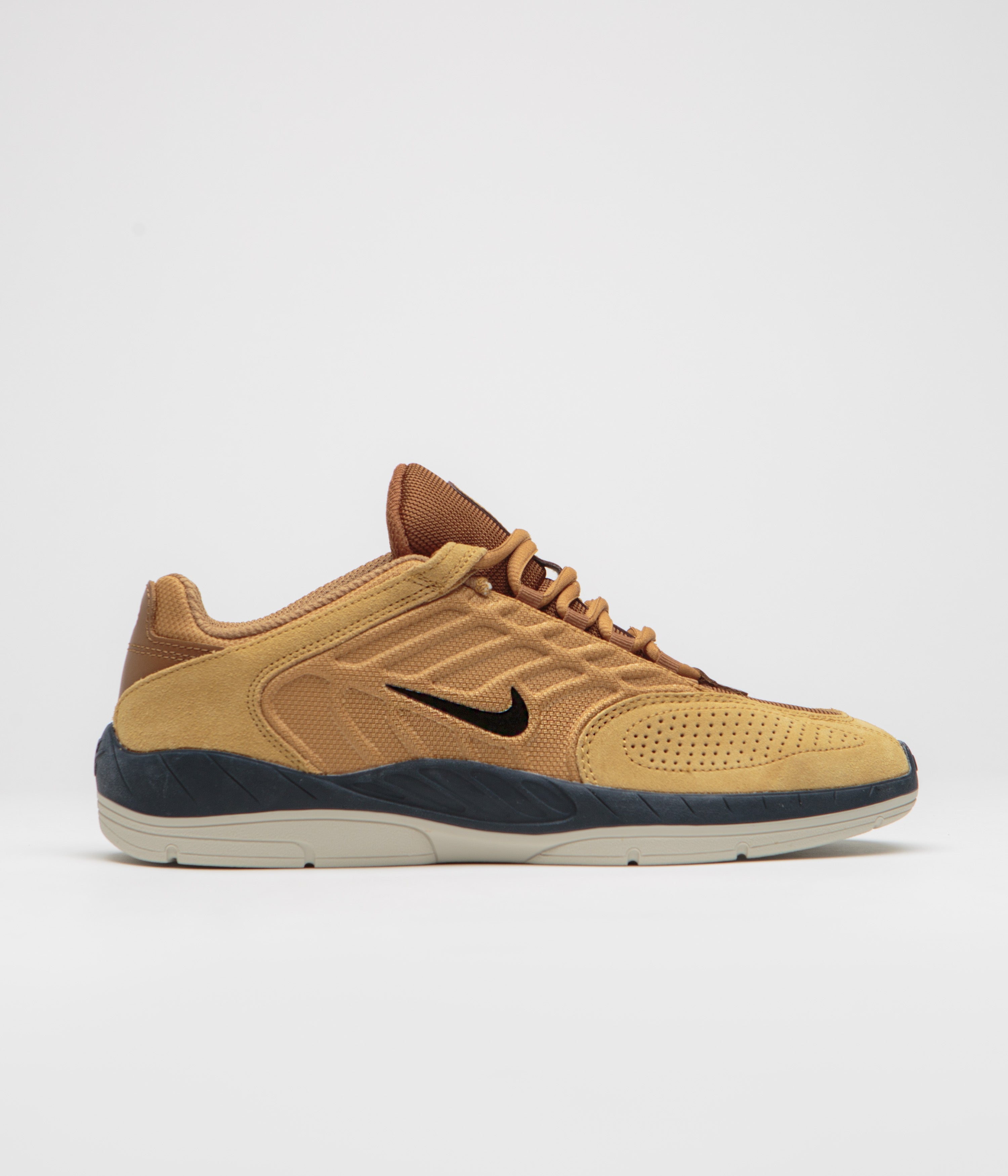 Nike SB Vertebrae Shoes in Wheat and Black and Light British Tan - Obsidian