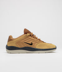 Nike SB Vertebrae Shoes in Wheat and Black and Light British Tan - Obsidian