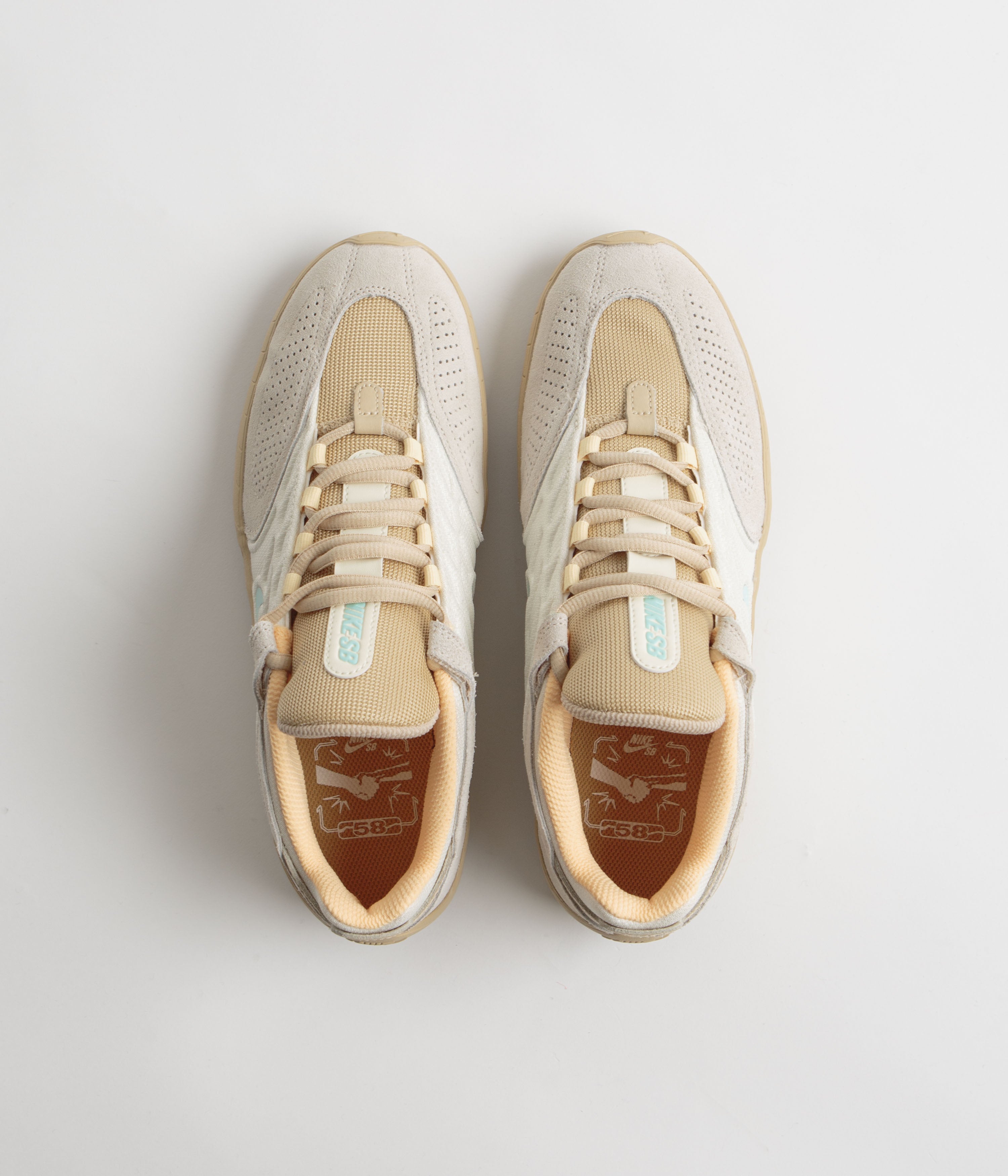 Nike SB Vertebrae TE Shoes - Coconut Milk / Jade Ice - Sesame - Gold ...