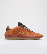 Nike SB Vertebrae TE Shoes in Dark Russet and Pear and Desert Orange
