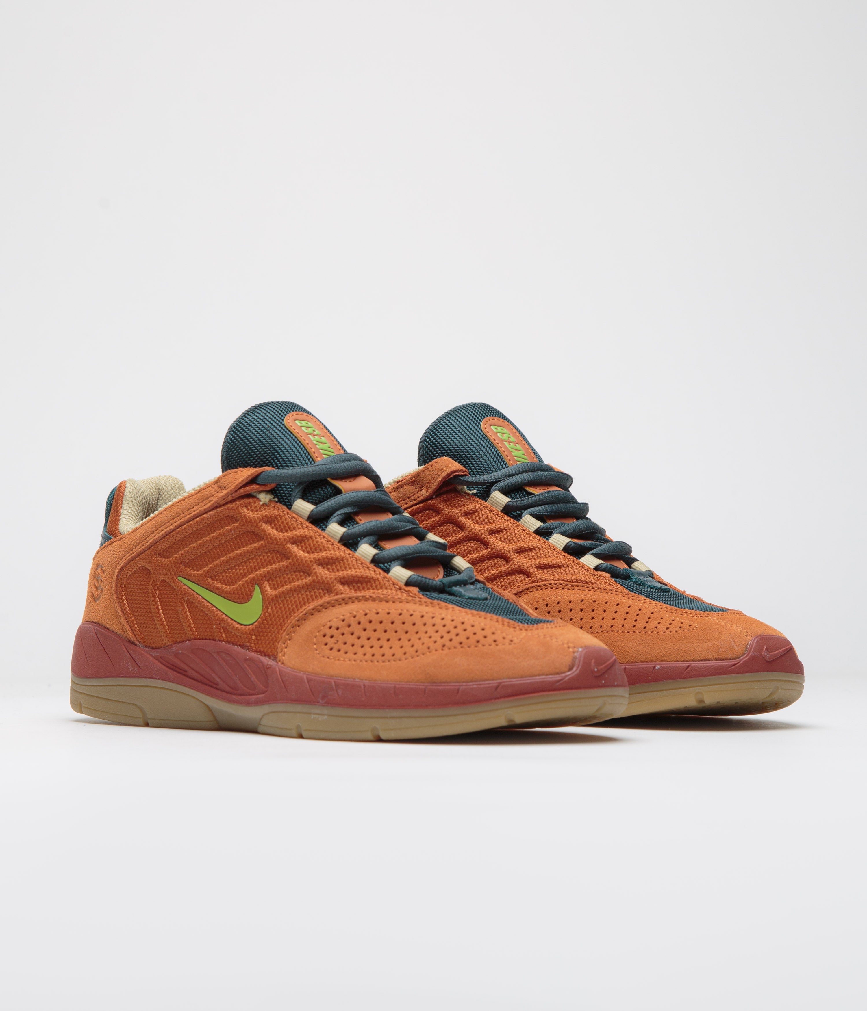 Nike SB Vertebrae TE Shoes - Dark Russet / Pear - Desert Orange | flatspot