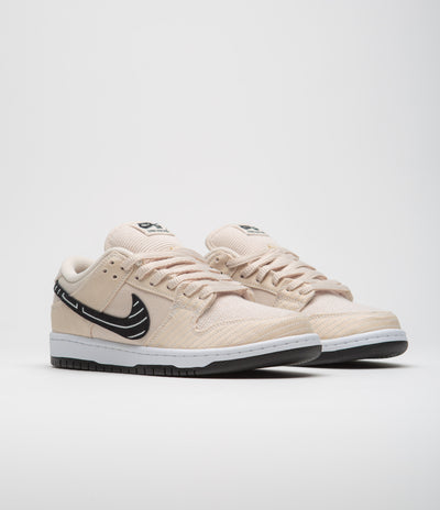 Nike SB x Albino & Preto Dunk Low Pro Shoes in Fossil and Black and Sail