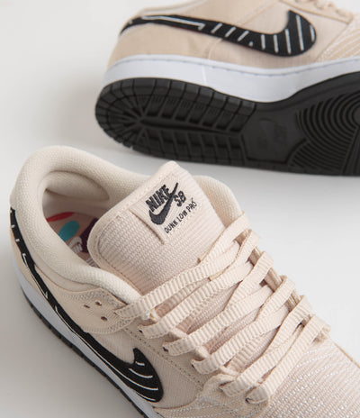 Nike SB x Albino & Preto Dunk Low Pro Shoes in Fossil and Black and Sail