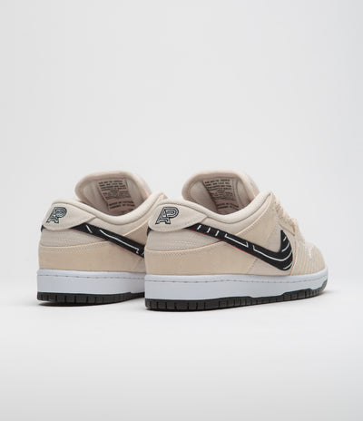 Nike SB x Albino & Preto Dunk Low Pro Shoes in Fossil and Black and Sail