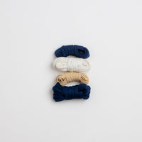 Nike SB x Beyond Dunk High Pro Shoes in White and Ivory and Sand Dune - Blue Void thumbnail