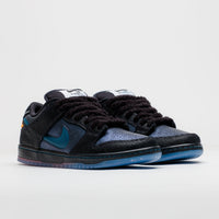 Nike SB x Bluetile Dunk Low Pro Shoes in Black and Marina and White - Campfire Orange thumbnail