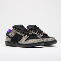 Nike SB x Dashawn Jordan Dunk Low Pro Shoes - String / Black - Bright Spruce - Fierce Purple thumbnail