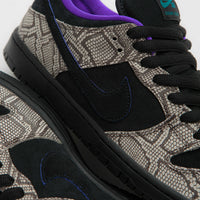 Nike SB x Dashawn Jordan Dunk Low Pro Shoes - String / Black - Bright Spruce - Fierce Purple thumbnail