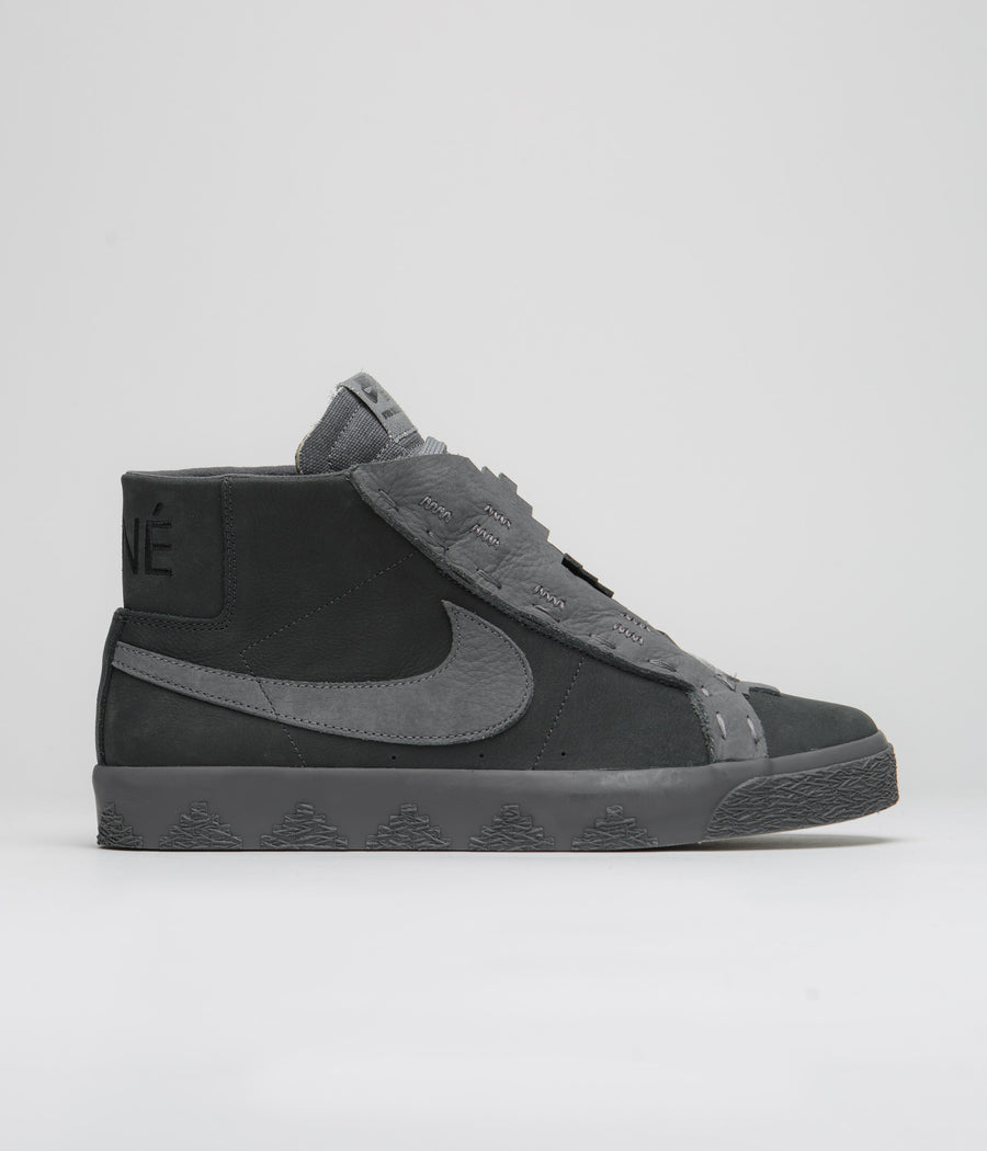 Nike SB x Di'Orr Greenwood Blazer Mid Shoes - Anthracite / Dark Smoke Grey