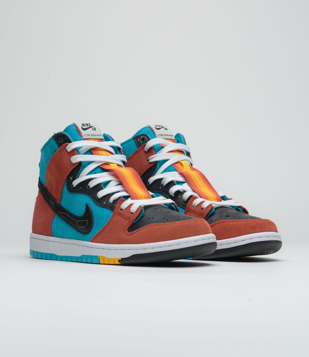 Nike SB x Di'Orr Greenwood Dunk High Decon Shoes - Turquoise Blue / Bl ...