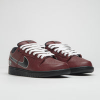 Nike SB x Limosine Skateboards Dunk Low Pro Shoes - Dark Pony / Black - Silver - White thumbnail