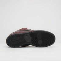 Nike SB x Limosine Skateboards Dunk Low Pro Shoes - Dark Pony / Black - Silver - White thumbnail