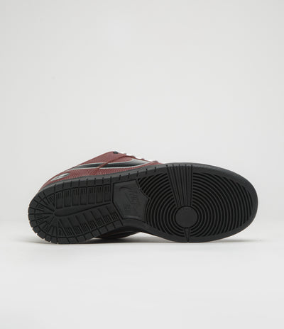 Nike SB x Limosine Skateboards Dunk Low Pro Shoes - Dark Pony / Black - Silver - White