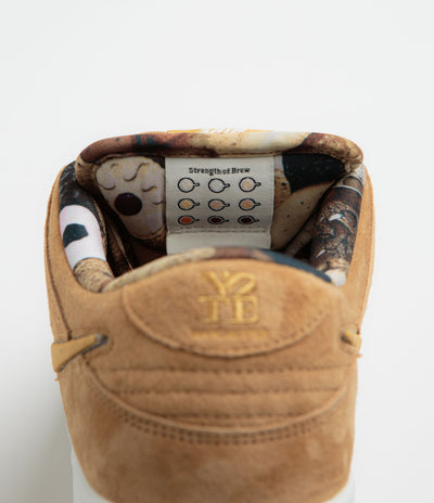 Nike SB x Note Dunk Low Pro 'Brew And Biscuits' Shoes in Flax and Honeycomb and Summit White - Sail