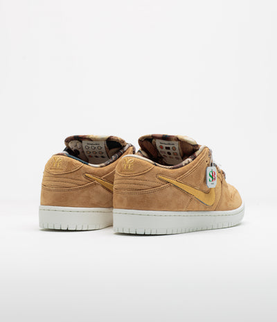 Nike SB x Note Dunk Low Pro 'Brew And Biscuits' Shoes in Flax and Honeycomb and Summit White - Sail