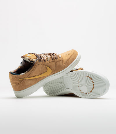 Nike SB x Note Dunk Low Pro 'Brew And Biscuits' Shoes in Flax and Honeycomb and Summit White - Sail