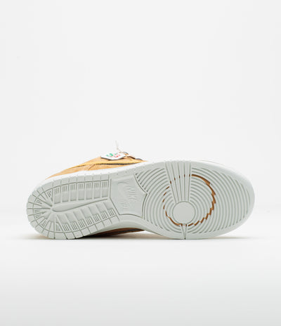 Nike SB x Note Dunk Low Pro 'Brew And Biscuits' Shoes in Flax and Honeycomb and Summit White - Sail