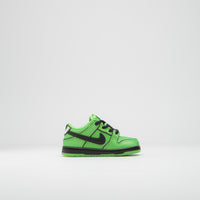 Nike SB x Powerpuff Girls Dunk Low Pro 'Buttercup' (Toddler) Shoes in Mean Green and Black and Mean Green - Lotus Pink thumbnail