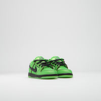 Nike SB x Powerpuff Girls Dunk Low Pro 'Buttercup' (Toddler) Shoes in Mean Green and Black and Mean Green - Lotus Pink thumbnail