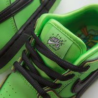 Nike SB x Powerpuff Girls Dunk Low Pro 'Buttercup' (Toddler) Shoes in Mean Green and Black and Mean Green - Lotus Pink thumbnail