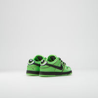 Nike SB x Powerpuff Girls Dunk Low Pro 'Buttercup' (Toddler) Shoes in Mean Green and Black and Mean Green - Lotus Pink thumbnail
