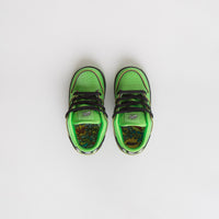 Nike SB x Powerpuff Girls Dunk Low Pro 'Buttercup' (Toddler) Shoes in Mean Green and Black and Mean Green - Lotus Pink thumbnail