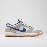 Nike SB x Rayssa Leal Dunk Low Premium Shoes in Pure Platinum and Deep Royal Blue thumbnail