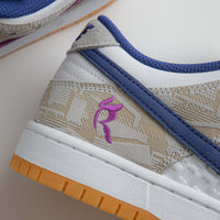 Nike SB x Rayssa Leal Dunk Low Premium Shoes in Pure Platinum and Deep Royal Blue thumbnail