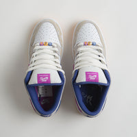 Nike SB x Rayssa Leal Dunk Low Premium Shoes in Pure Platinum and Deep Royal Blue thumbnail