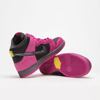 Nike SB x Run The Jewels Dunk High Shoes - Active Pink / Black - Metallic Gold thumbnail