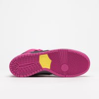 Nike SB x Run The Jewels Dunk High Shoes - Active Pink / Black - Metallic Gold thumbnail
