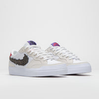 Nike SB x Sky Brown Pogo Plus Shoes in Sail and White and Gym Red - Black thumbnail