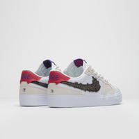 Nike SB x Sky Brown Pogo Plus Shoes in Sail and White and Gym Red - Black thumbnail