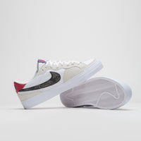 Nike SB x Sky Brown Pogo Plus Shoes in Sail and White and Gym Red - Black thumbnail