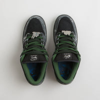 Nike SB x There Skateboards Dunk Low Shoes in Black and Gorge Green and Summit White thumbnail