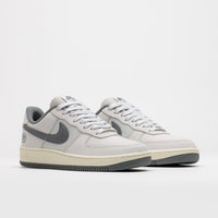 Nike SB x Yuto Horigome Air Force 1 Shoes in White and Iron Grey and White - Coconut Milk thumbnail