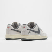 Nike SB x Yuto Horigome Air Force 1 Shoes in White and Iron Grey and White - Coconut Milk thumbnail