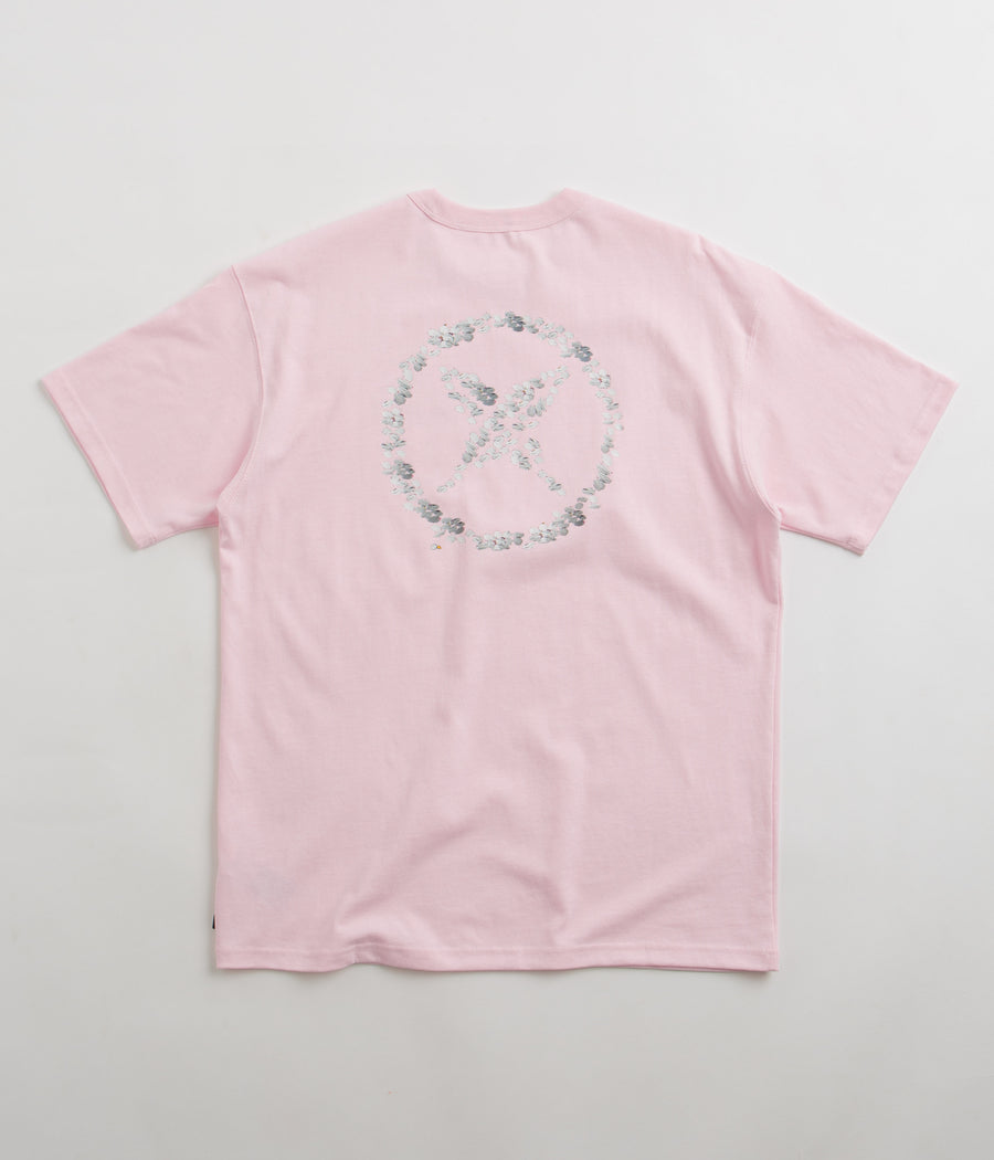 Weekday Trish Langærmet T-shirt i økologisk bomuld i mokka - Pink Foam