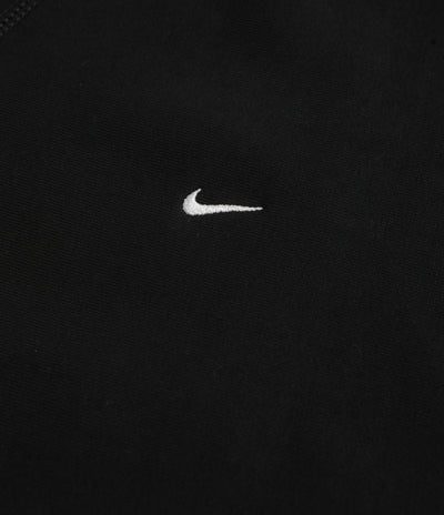 Nike Solo Swoosh Crewneck Sweatshirt in Black and White / White