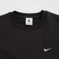 Nike Solo Swoosh Crewneck Sweatshirt - Black / White thumbnail