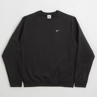 Nike Solo Swoosh Crewneck Sweatshirt - Black / White thumbnail