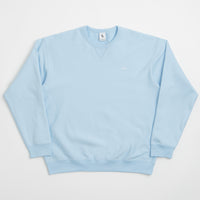 Nike Solo Swoosh Crewneck Sweatshirt in Celestine Blue and White thumbnail