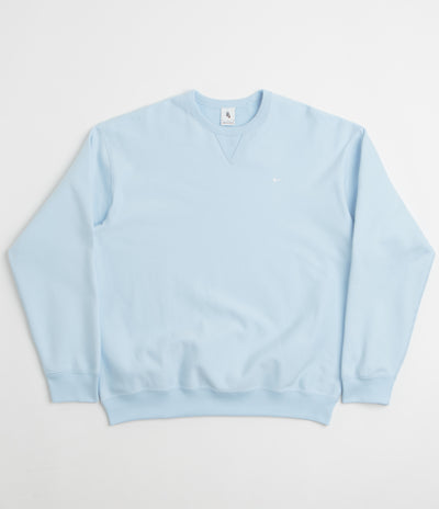 Nike Solo Swoosh Crewneck Sweatshirt - Celestine Blue / White